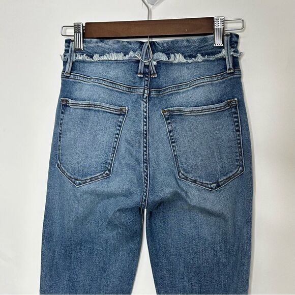 Good American Good Waist High Rise Skinny Jeans Blue 531 Size 0/25 - Picture 8 of 10